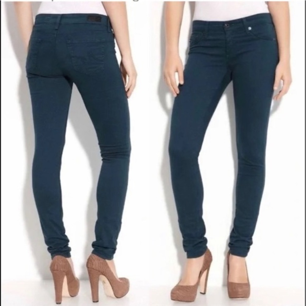 Adriano Goldschmied distilled‎ cigarette leg blue low rise jeans pants-